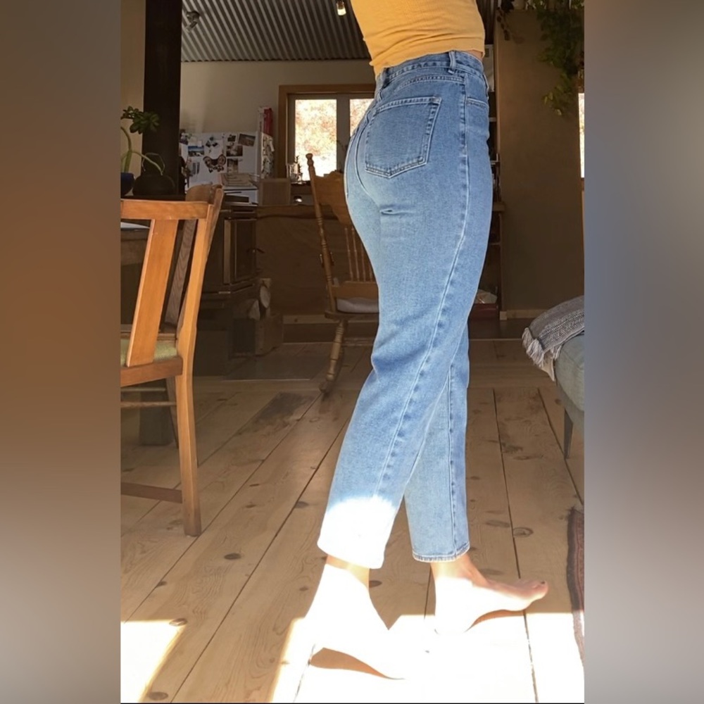 PACSUN high waisted cropped jeans